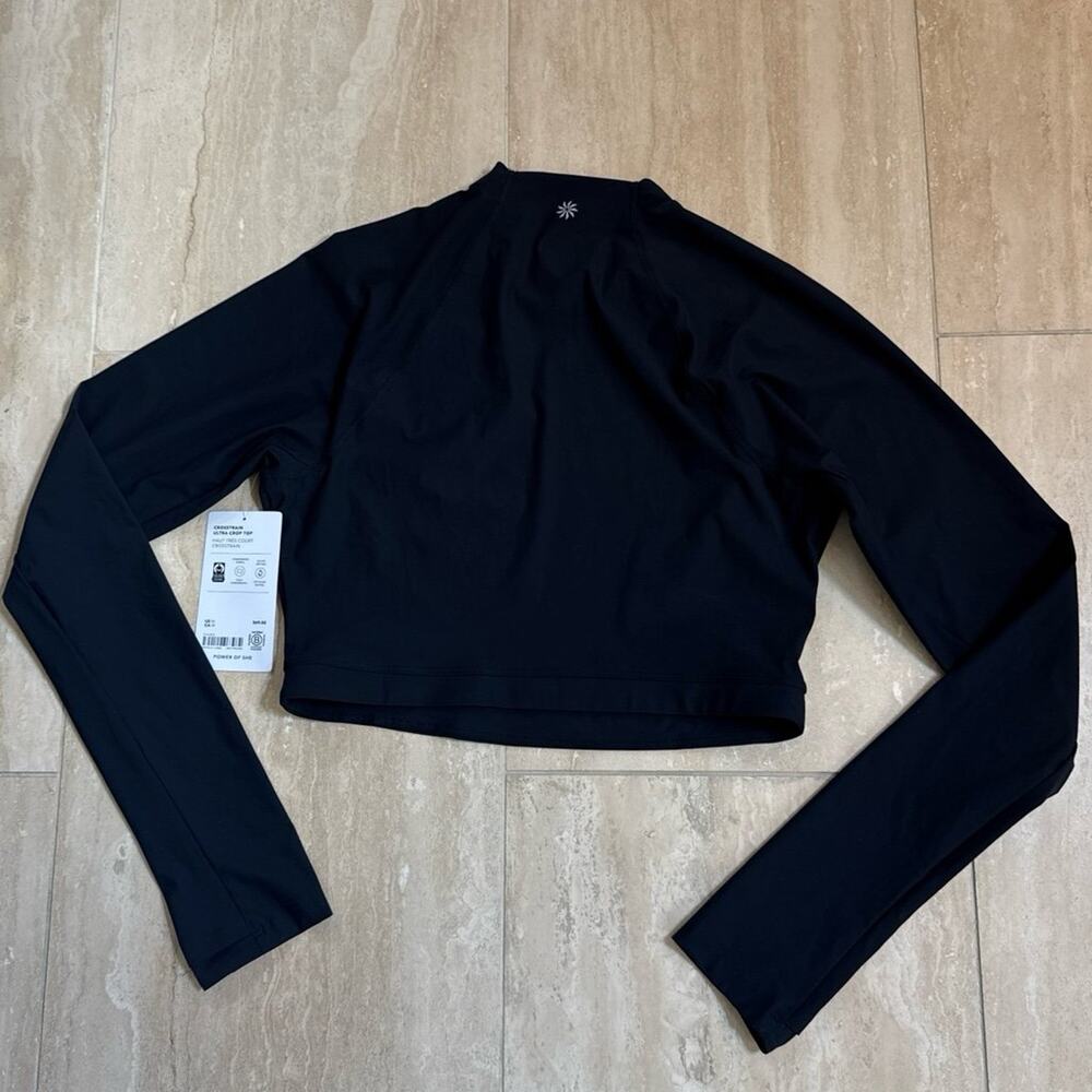 NWT Athleta Crosstrain Ultra Crop Top, Black, medium - Picture 6 of 7